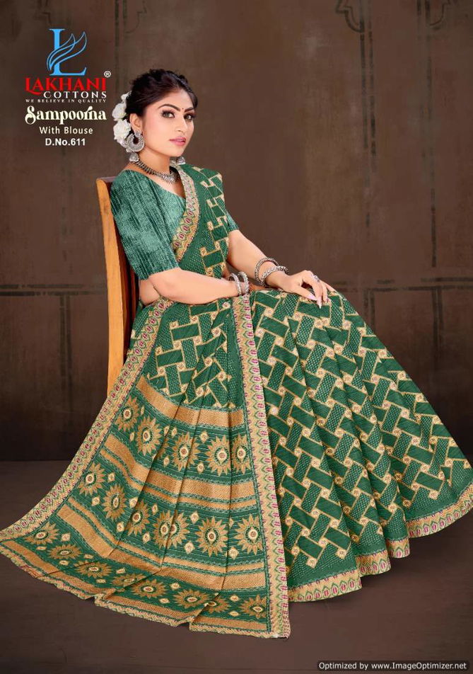 Sampoorna Vol 6 By Lakhani Cotton Printed Daily Wear Sarees Wholesale Market In Surat
